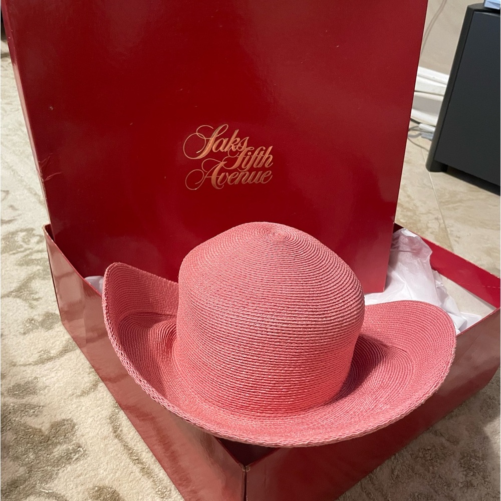 Patricia Underwood Pink Straw Hat